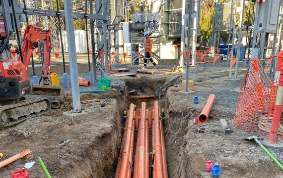 Bairnsdale Substation – Cable Trenches and Piping Installation