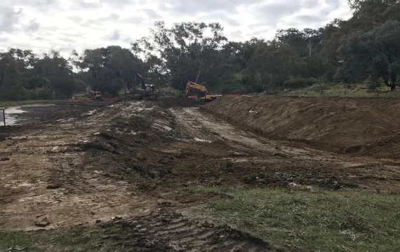 Bulding Access Road Euroa Water Treatment Plant by Multiworks