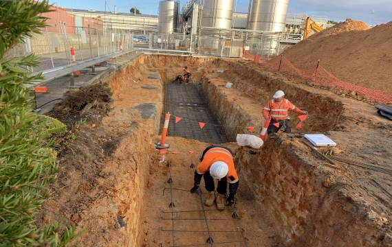Excavation and Concrete Foundation for New Alcohol Tank – Multiworks Project