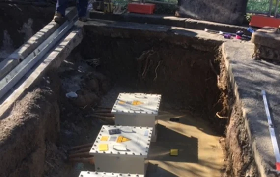 Pit repair and 66kV cable excavation at Richmond Terrace - Multiworks